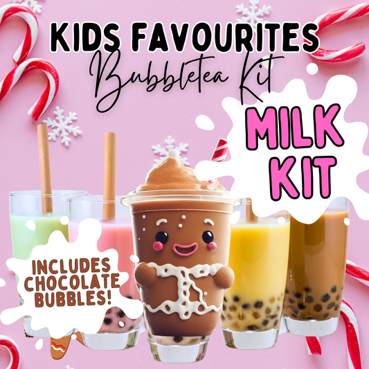 Kids Favourites Bubble Tea Kit- MILK EDITION