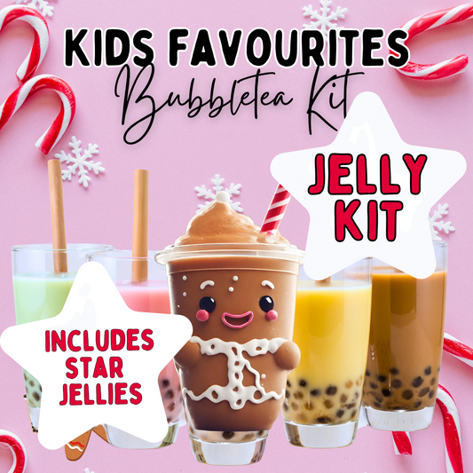 Kids Favourites Xmas Bubble Tea Kit- JELLY EDITION