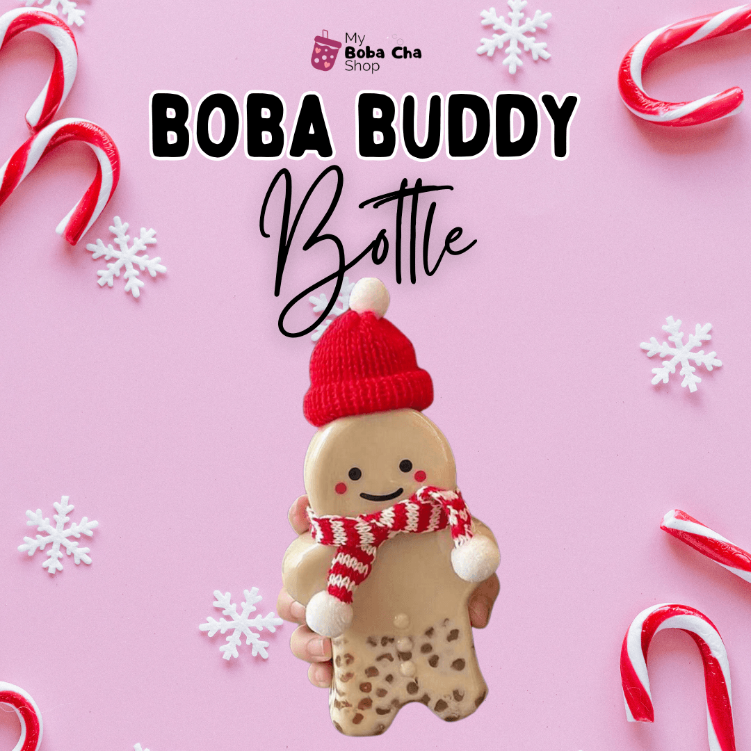 Boba Buddy - Bubble Tea Bottle (Gingerbread) - mybobachashop