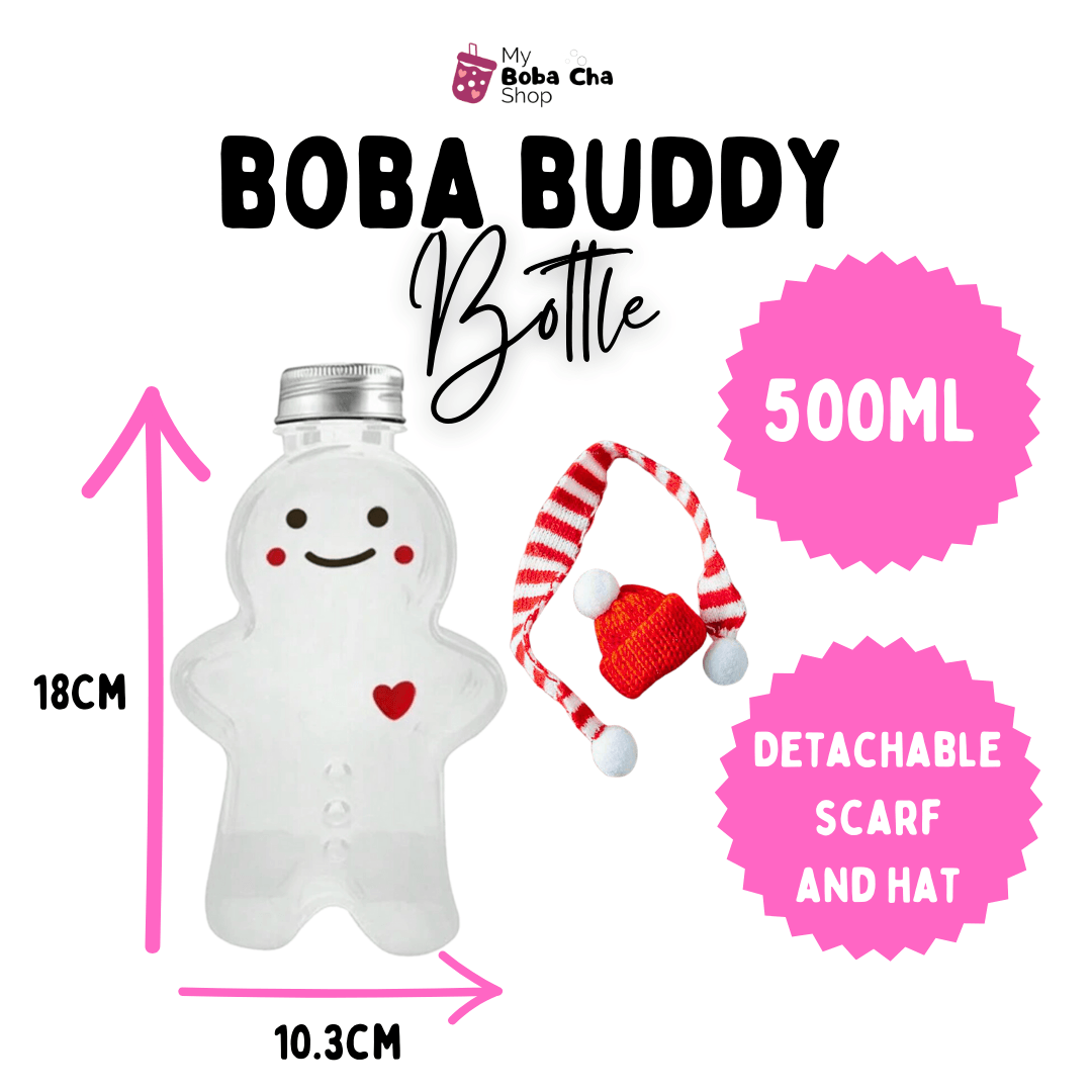 Boba Buddy - Bubble Tea Bottle (Gingerbread) - mybobachashop
