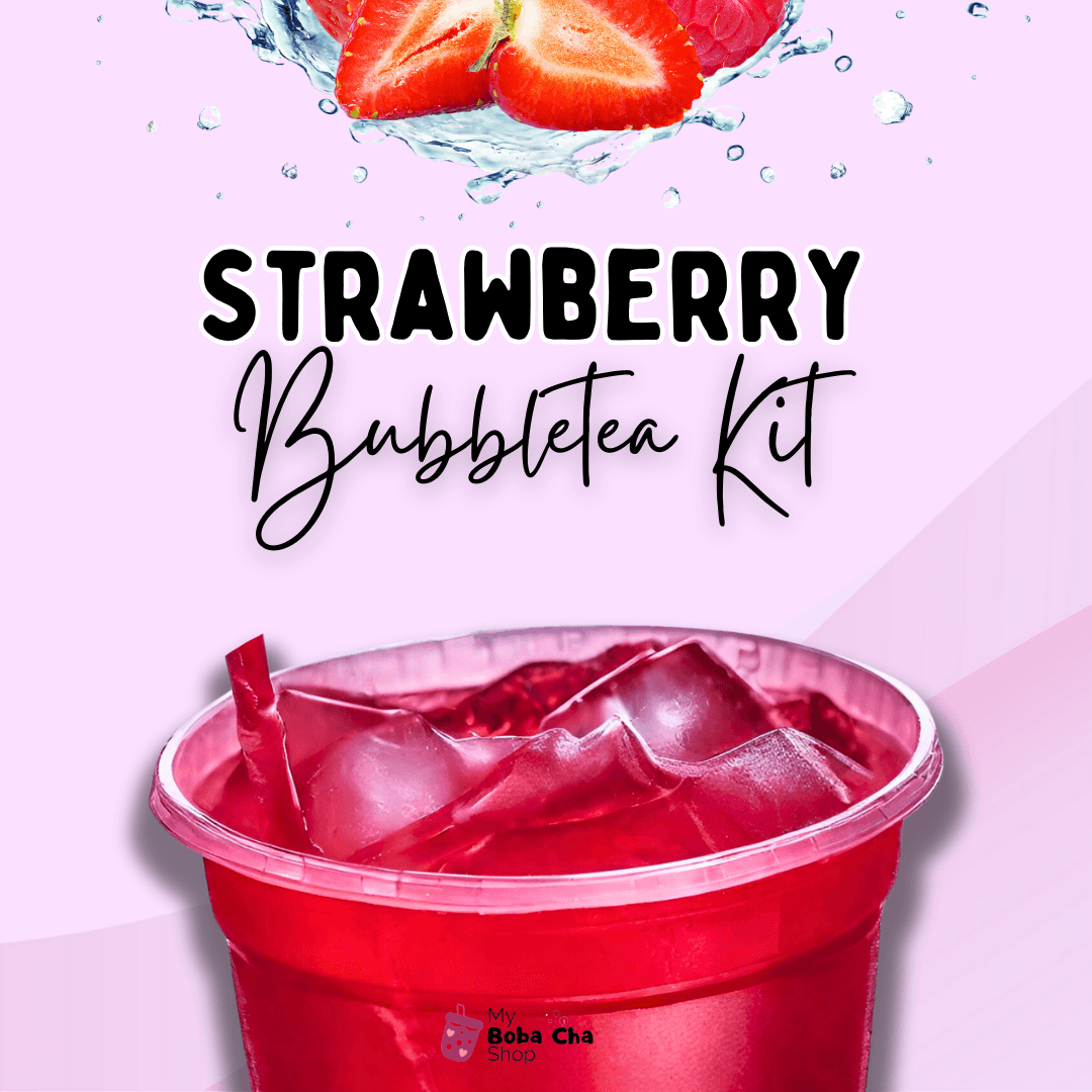 Strawberry Flavoured Fruit Bubble Tea Kit - mybobachashop